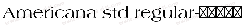 Americana std regular字体转换
